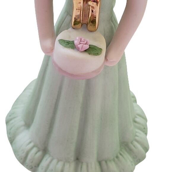 2 For $5 Sale Vintage Enesco Growing Up Birthday Girls  Brunette    Age 11  1982 - Picture 3 of 7